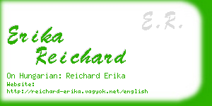 erika reichard business card